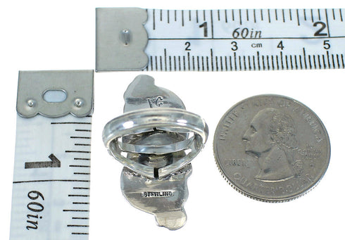 Genuine Sterling Silver Turquoise Ring Size 7 FX90642