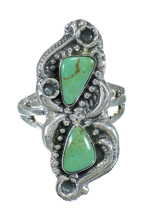Sterling Silver Turquoise Southwest Ring Size 5-1/2 FX90707