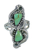 Sterling Silver Turquoise Southwest Ring Size 5-1/2 FX90707