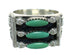Genuine Sterling Silver Turquoise Needlepoint Water Wave Ring Size 6-1/4 FX90523