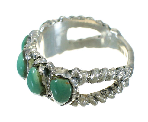 Southwest Sterling Silver Turquoise Jewelry Ring Size 8-1/4 FX90581