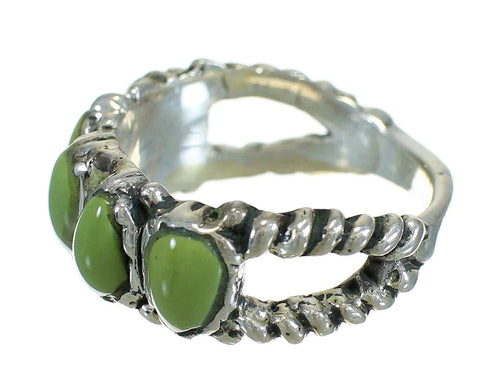 Genuine Sterling Silver Turquoise Jewelry Ring Size 6-1/4 FX90593