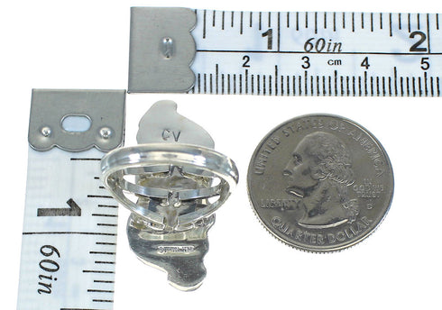 Turquoise Sterling Silver Southwestern Ring Size 6-1/4 AX89267