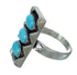 Turquoise Jewelry Genuine Sterling Silver Ring Size 8-1/4 AX89290