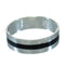Southwest Silver Jet Ring Size 4-1/4 YX92039