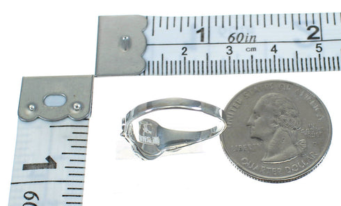 Authentic Sterling Silver And Jet Southwest Ring Size 8-1/2 YX92371