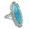 Turquoise Genuine Sterling Silver Ring Size 5-3/4 RX87004