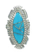 Turquoise Genuine Sterling Silver Ring Size 5-3/4 RX87004