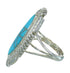 Turquoise Genuine Sterling Silver Ring Size 5-3/4 RX87004