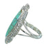 Sterling Silver Turquoise Southwest Jewelry Ring Size 6-1/4 RX87098