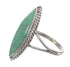 Turquoise Inlay Sterling Silver Southwest Ring Size 4-3/4 AX88615