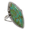 Southwestern Silver Jewelry Turquoise Inlay Ring Size 5-1/2 AX88636