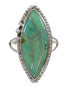 Silver Turquoise Southwest Ring Size 6-1/4 AX88645