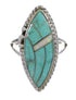 Turquoise Opal Sterling Silver Southwest Ring Size 7-1/2 YX87899