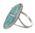 Turquoise Opal Sterling Silver Southwest Ring Size 7-1/2 YX87899