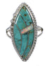 Silver Turquoise And Opal Southwestern Ring Size 5-3/4 YX87923
