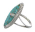 Silver Turquoise And Opal Southwestern Ring Size 5-3/4 YX87923