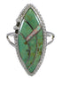 Authentic Sterling Silver Opal Turquoise Southwest Ring Size 8 YX87936