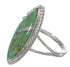 Authentic Sterling Silver Opal Turquoise Southwest Ring Size 8 YX87936