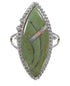 Southwestern Turquoise Opal Sterling Silver Ring Size 7 YX88831