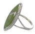 Southwestern Silver Turquoise Opal Ring Size 7 YX88848