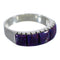 Genuine Sterling Silver Southwest Magenta Turquoise Inlay Ring Size 5-1/4 AX88677