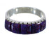 Genuine Sterling Silver Southwestern Magenta Turquoise Inlay Ring Size 5-1/2 AX88679