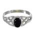Jet Silver Southwest Ring Size 5-3/4 AX88990