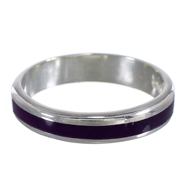 Sterling Silver Magenta Turquoise Southwest Ring Size 6 FX92097