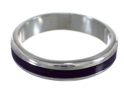 Magenta Turquoise Sterling Silver Ring Size 5-3/4 FX92090