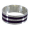 Magenta Turquoise Sterling Silver Ring Size 5 FX92117