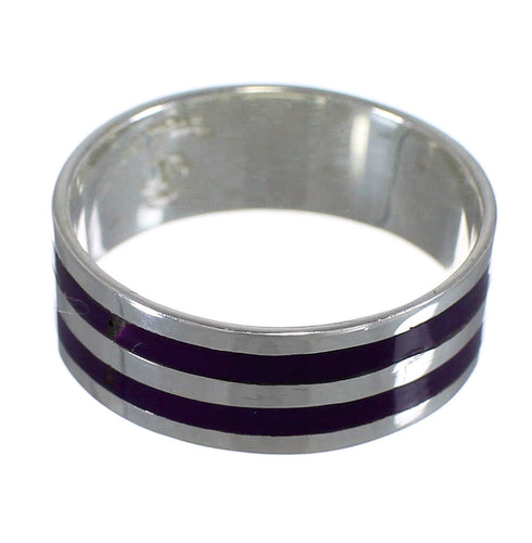 Sterling Silver Magenta Turquoise Southwestern Ring Size 4-1/2 FX92109