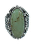 Turquoise And Sterling Silver Southwest Flower Ring Size 5-1/4 RX87406