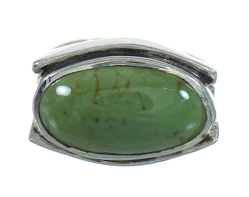 Turquoise And Genuine Sterling Silver Southwest Ring Size 5-1/2 RX87677