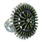 Turquoise Southwest Genuine Sterling Silver Needlepoint Ring Size 8-1/4 QX87061