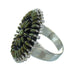Turquoise Southwest Genuine Sterling Silver Needlepoint Ring Size 8-1/4 QX87061