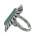 Turquoise Genuine Sterling Silver Ring Size 7 AX89334