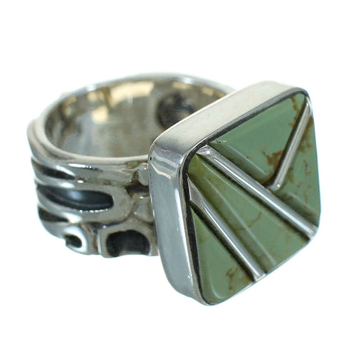 Turquoise Sterling Silver Southwestern Ring Size 5-1/2 AX89356