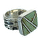 Turquoise Sterling Silver Southwestern Ring Size 5-1/2 AX89356