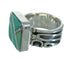 Turquoise Silver Southwestern Jewelry Ring Size 5 AX89362