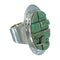 Turquoise Genuine Sterling Silver Southwestern Ring Size 5-1/2 AX89388