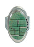 Turquoise Inlay Sterling Silver Southwestern Ring Size 7-1/2 AX89645