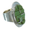 Turquoise Inlay Genuine Sterling Silver Southwestern Jewelry Ring Size 7-3/4 AX89656
