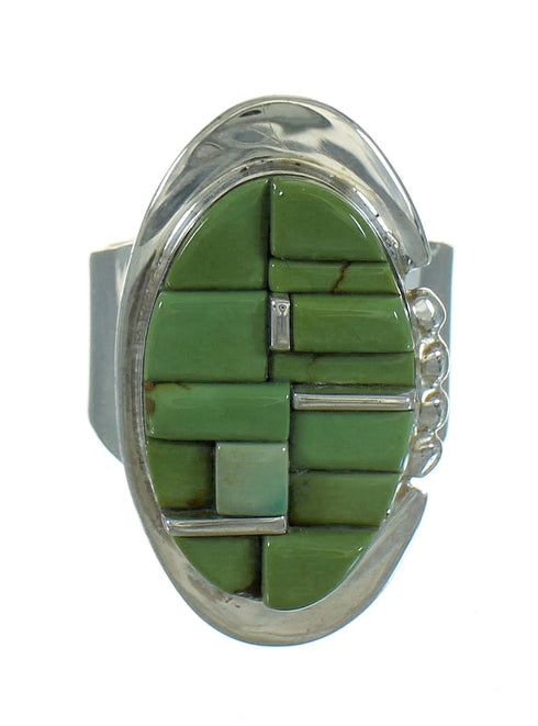 Turquoise Genuine Sterling Silver Southwest Jewelry Ring Size 6-1/2 AX89653