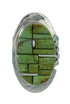 Sterling Silver Southwestern Jewelry Turquoise Ring Size 5 AX89661