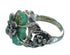 Genuine Sterling Silver Turquoise Flower And Dragonfly Ring Size 7-1/4 RX88092