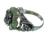 Sterling Silver Turquoise Flower And Dragonfly Jewelry Ring Size 4-1/4 RX88119