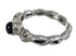 Southwest Authentic Sterling Silver Jet Ring Size 5-1/2 RX88325