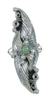 Genuine Sterling Silver Turquoise Ring Size 7-1/2 AX90424