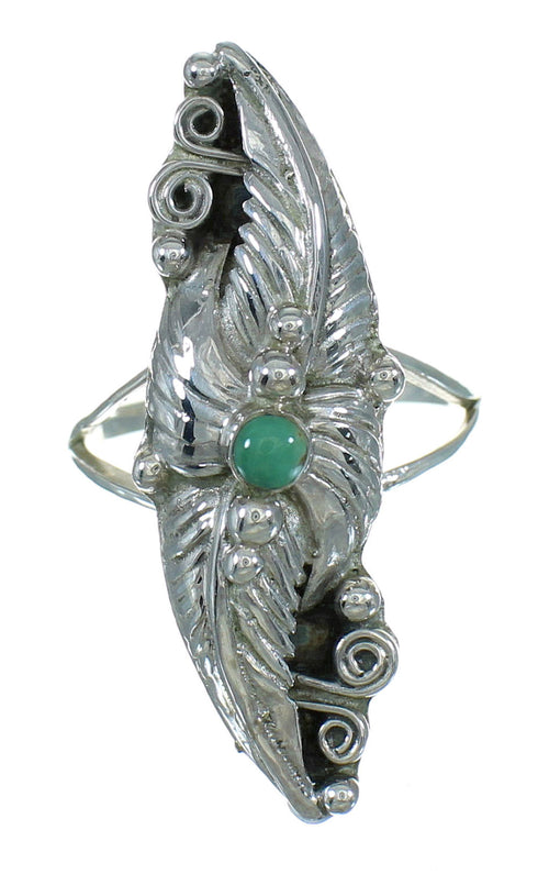 Turquoise Sterling Silver Ring Size 7-1/4 AX90432